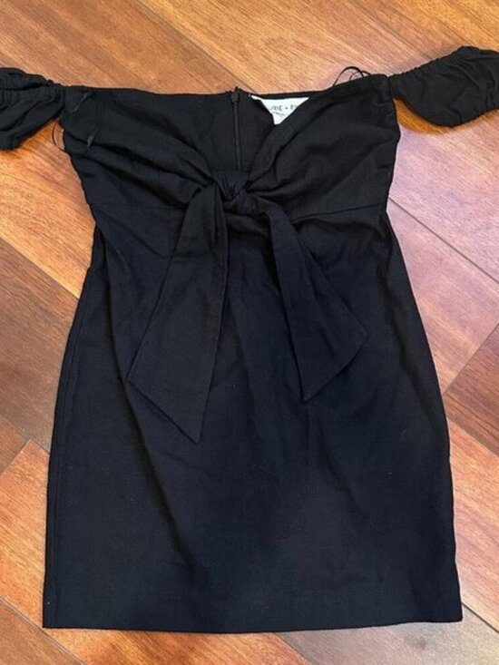 Maurie + Eve Black Pablo Mini Dress Size 2 - Picture 1 of 6